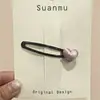 Pinza para el Cabello Estilo Coreano Retro Estampado de Leopardo para Mujer Horquilla Exquisita de Gama Alta Clip BB Dulce Dopamina Clip para Flequillo Lateral Accesorios para el Cabello