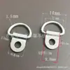 Anilla en D de Acero Inoxidable Tirador Carrito Remolque Hebilla Tipo D Accesorios para Funda de Teléfono Hebilla de Fijación Tipo D Media Redonda