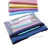 Bolsa de Archivo de Malla Semitransparente de Doble Capa Tamaño A4 Bolsa de Almacenamiento Impermeable para Documentos para Estudiantes de Primaria Clasificación por Materias Bolsa para Libros con Cremallera