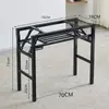Estrutura de Mesa Dobrável, Suporte de Mesa Longa, Estrutura de Ferro de Camada Dupla/Camada Única, Pernas de Mesa, Pernas de Estrutura de Mesa Dobrável em Ferro Artístico com Travessas