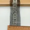 Nuevo tejido de malla con borde de cuentas bordadas del fabricante, borde de pedrería con cuentas hecho a mano para ropa de mujer, vestidos de novia y vestidos de gala, accesorio DIY
