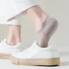 Meias masculinas novas meias de ar condicionado costura sem costura meias masculinas verão malha respirável meias de ar condicionado boca baixa finas meias de barco