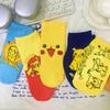 Calcetines de Verano Delgados Lindos hasta Media Pantorrilla Ins Anime Dibujos Animados Pikachu Transpirables Desodorantes Estilo Japonés Absorbentes de Sudor Calcetines Cortos
