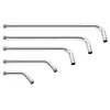 Barra de ducha de acero inoxidable, cabezal de ducha, tubería de ducha, cabezal de rociador para baño, tubería en forma de 7 de 4 puntos, soporte de montaje para cabezal de ducha, soporte fijo