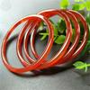 Pulseira Sino de Calcedônia Natural 4MM Fina Pulseira de Beleza para Menina Pulseira Sino Pulseira de Linha de Ágata e Jade Pulseira de Calcedônia