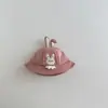 Sombrero de Bebé Qiunan Estilo Nuevo Primavera y Otoño Ins Dibujo Animado Animal Sombrero de Pescador para Niñas Protector Solar Infantil Protección Solar Sombrero de Pescador
