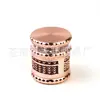 Nuevo Abaco Plano Transparente Visible Molinillo de Cigarrillos 65mm Molinillo de Aleación de Zinc Cuatro Capas Metálico Set Creativo para Fumar