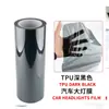 Película de TPU para faros película transparente ennegrecida película protectora película que cambia de color luz de coche luz trasera antiarañazos autocurativa película para luz de coche