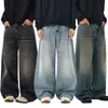 2026 Nuevos Jeans Clásicos Americanos Lavados Ojo de Gato Corte Curvo para Hombres y Mujeres, Pantalones Largos Vintage de Corte Holgado
