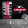 Dicas de Unhas Beauty Cílios 408 Peças Transparente Fosco Ultra Finas Sem Marca Sem Gravação Full Stick Meio Stick Tamanho Único Recarga