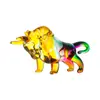 Lujo Ligero Colorido Juego de los Doce Zodíacos Adornos de Animales Sala de Estar Decoración Suave Cristal Mascota de Té Hecho a Mano Suministro Transfronterizo