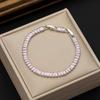 Yinglin Jewelry Transfronteiriço 2,5*5mm Pulseira de Zircônia Colorida Atacado Tendência Moda Pulseira Tennis Masculina e Feminina