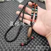 Colar de Ágata Dzi Jade Preto e Branco Ágata Vermelha Nove Olhos Três Olhos Seis Olhos Dente de Tigre Dzi Corrente de Suéter Corrente de Contas de Jade