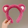 Diadema Extravagante de Mismo Estilo que Zhao Lusi, Diadema de Peluche de Dibujos Animados Lindos, Pinza para el Cabello para Lavarse la Cara, Accesorio para el Cabello, Diadema, Adorno para el Cabello