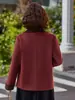 Abrigo de lana reversible estilo mamá para mujer, nueva colección 2026, talla petite, adecuado para mujeres de mediana edad y mayores, elegante top de manga corta para primavera y otoño