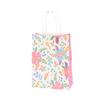 Bolsa de papel Kraft con estampado de flores bolsa de embalaje de flores coloridas estilo ins bolsa de regalo simple bolsa de embalaje pequeña fresca