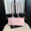 Bolsa de ombro feminina estilo coreano com bolinhas doces para axila, novo modelo 2026, bolsa de ombro nicho delicada com laço, bolsa de mão para o dia a dia
