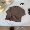 Ropa para Niños Ningli Ropa para Niñas Primavera y Otoño Nuevo Camiseta Básica de Cuello Alto Medio para Niños Estilo Otoño Camiseta de Manga Larga Tops para Bebé
