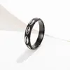 Nuevo Anillo de Acero de Titanio Curvado de Moda Simple Personalizado de Venta Caliente Transfronteriza Joyería de Anillo de Lujo Accesible Europeo y Americano de Gama Alta