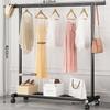 Perchero de Pie para Dormitorio de un Solo Polo Simple Perchero Balcón Perchero para Secar Ropa Hogar Móvil Abrigo y Sombrero Vela Excelente