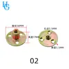 Conector Espessado para Poste de Cama, Porca de Travamento de Placa de Ferro, Dobradiça Pivotante para Mesa de Jantar, Dobradiça Giratória, Dobradiça Articulada Dobrável