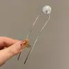 Grampo elegante e versátil de ginkgo para cabelos finos, grampo em U de nicho para a parte de trás da cabeça, grampo em forma de crescente