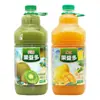 Bebida de Suco Huiyuan Garrafa Grande com Polpa, Benefício Multifrutas 2.5L Suco de Laranja, Suco de Kiwi, Suco de Manga para Banquete de Casamento e Jantar