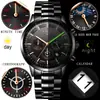 Reloj de Cuarzo Lige para Hombre, Moda Personalizada, Tendencia Casual, Resistente al Agua, Fase Lunar, Reloj Deportivo de Negocios
