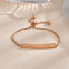 Pulseiras Simples Brilhantes Personalizadas de Alta Qualidade, Venda Quente Transfronteiriça Europeia e Americana, Podem Ser Usadas como Pulseiras Tendência Gravadas para Homens e Mulheres, Venda Direta da Fábrica