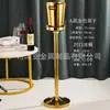 Balde de Champagne de Aço Inoxidável Estilo Europeu com Suporte de Luxo Modelo para Sala de Exposição Joalheria Bar Doméstico KTV Vinho Balde Vertical de Gelo