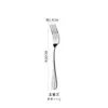 Set de Cubiertos Occidentales Sencillo de Acero Inoxidable, Cuchillo para Bistec, Tenedor y Cuchara, Vajilla Doméstica Pulida a Espejo, Set de Tres Piezas de Gama Alta, Set de Postre de Lujo Ligero