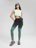 Pantalones de Yoga sin Costuras Transfronterizos Leggings Deportivos Fitness para Exteriores para Mujer Cintura Moldeadora Levantamiento de Glúteos Fitness Pantalones Largos con Degradado Europeo y Americano