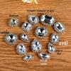 Satélite Redondo Ponta de Garra Costurada à Mão Borda Cristal Fivela Quadrada Vidro Pegador Broca DIY Acessórios de Roupa Vestido de Casamento Feito à Mão