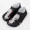 Zapatos de Playa para Niños Transfronterizos, Antideslizantes de Suela Blanda Estampados para Exteriores Acuáticos, Calcetines para Pisos de Deportes Interiores, Secado Rápido