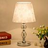 Lámpara de mesa de cristal moderna y sencilla, lámpara decorativa para dormitorio, lámpara de noche con atenuación cálida y romántica, toque creativo nórdico