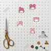 100 Pegatinas de Melodía No Repetitivas Dibujos Animados Cuenta Manual Conejo Lindo Pegatinas para Cuenta Manual Impermeables Pegatinas Decorativas para Teléfono Móvil