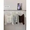 Ruoxin 26 Chegada Nova Outono Precoce Redutor de Idade Feminino Gola Redonda Cadarço Renda Guarnição Manga Longa Top Blusa