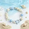 Pulseira de Cerâmica com Design Exclusivo, Sensação de Luxo, Doce e Versátil, Artística, Simples, Fresca, Pulseira da Série Oceano para Mulheres