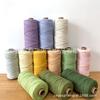 En Stock Cuerda de Algodón de Colores de 3 mm de Tres Hilos Cuerda Pura de Algodón para Tejido de Tapicería Rollos de 100.1 m de Cuerda para Manualidades Hechas a Mano