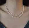 Collar de Perlas de Vidrio para Mujer 2026 Nuevo Popular Cadena para Clavícula Cadena de Suéter Multicolor de Gama Alta Venta al por Mayor