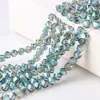 Cuentas de cristal de colores brillantes galvanizadas accesorios para joyería DIY fabricantes de cuentas suministro directo accesorios para joyería de cristal