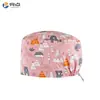 Gorro Quirúrgico Estampado Femenino Algodón Puro Gorro de Enfermera Gorro Baotou Nacido de la Luna Doctor de Clínica Dental y Estomatológica Gorro de Trabajo Masculino
