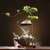 Creativo Zen Chinoiserie Pin de Bienvenida Fuente Humidificación Flujo de Agua Adornos Feng Shui Atraer Riqueza Sala de Estar Oficina Regalos de Inauguración