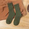 Calcetines de lana para hombre invierno calcetines de largo medio pantorrilla forrados de polar engrosados para hombre gruesos largos deportivos de lana cálidos medias de otoño e invierno