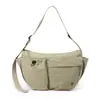Bolso Cruzado de Nailon Casual Japonés para Mujer, Gran Capacidad, Múltiples Bolsillos, Bolso de Hombro Ligero, para Exteriores y Viajes Diarios, Bolso Tipo Dumpling, Multicolor
