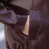 Jaqueta de couro PU para mulheres, novo estilo outono 2026, jaqueta biker estilosa para mulheres baixinhas, casaco de couro para mães de meia-idade