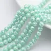 Contas de Bola de Flor Transfronteiriças 8mm Jade de Porcelana Gelatinosa Cor AB Cristal Redondo Multifacetado Contas Soltas DIY Colar Acessórios de Joias com Contas