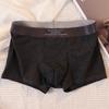Ropa interior de verano de algodón puro para hombre, transpirable, absorbente del sudor, antibacteriana, bóxers sencillos de color sólido para adolescentes