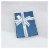 Caja de regalo de joyería de alta gama, caja de embalaje para joyería, caja de regalo de terciopelo negro, exquisito moño, popular caja de almacenamiento