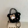 Bolsa Feminina Transfronteiriça 2026 Nova Desenho Animado Fofo Super Quente Ursinho Bolsa de Mão Sensação de Alto Padrão Estilo Acadêmico Menina Bolsa de Ombro